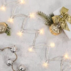 Northlight 100ct. LED Mini Christmas Lights With White Wire Warm White -Holiday Glow D254062S 13