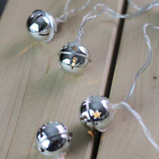 Northlight 8ct. White LED Jingle Bell Novelty String Lights 8 Northlight 8ct. White LED Jingle Bell Novelty String Lights - Image 6