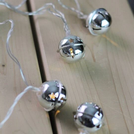 Northlight 8ct. White LED Jingle Bell Novelty String Lights 9 Northlight 8ct. White LED Jingle Bell Novelty String Lights - Image 7