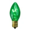 Northlight Incandescent C7 Replacement Bulbs, 25ct. Green 1 Northlight Incandescent C7 Replacement Bulbs, 25ct. Green -Holiday Glow D254070S 1