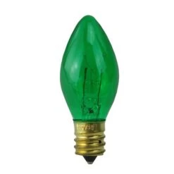 Northlight Incandescent C7 Replacement Bulbs, 25ct. Green -Holiday Glow D254070S 12