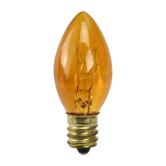 Northlight Incandescent C7 Replacement Bulbs, 25ct. Orange 5 Northlight Incandescent C7 Replacement Bulbs, 25ct. Orange - Image 3