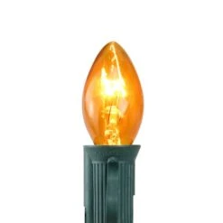 Northlight Incandescent C7 Replacement Bulbs, 25ct. Orange 9 Northlight Incandescent C7 Replacement Bulbs, 25ct. Orange -Holiday Glow D254073S 2