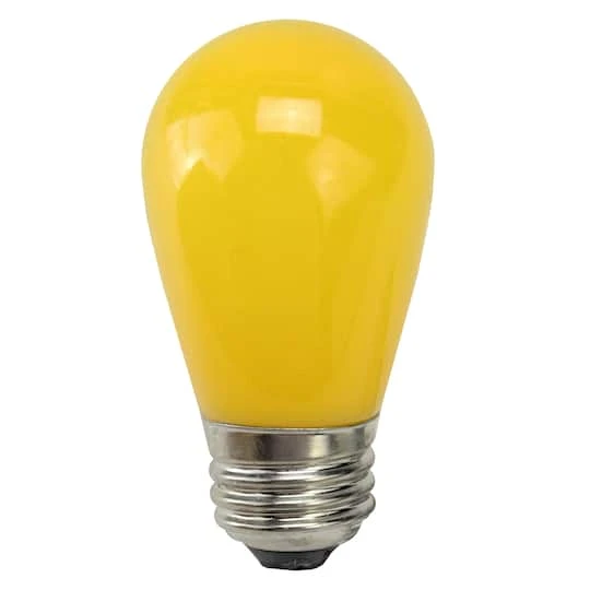 Northlight Opaque LED S14 Replacement Bulbs, 25ct. Yellow 5 Northlight Opaque LED S14 Replacement Bulbs, 25ct. Yellow - Image 3