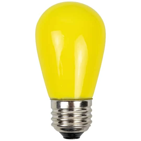 Northlight Opaque LED S14 Replacement Bulbs, 25ct. Yellow 8 Northlight Opaque LED S14 Replacement Bulbs, 25ct. Yellow - Image 6