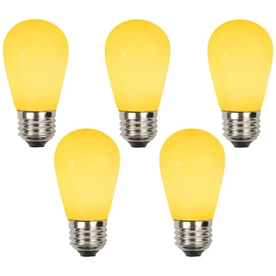 Northlight Opaque LED S14 Replacement Bulbs, 25ct. Yellow 9 Northlight Opaque LED S14 Replacement Bulbs, 25ct. Yellow - Image 7