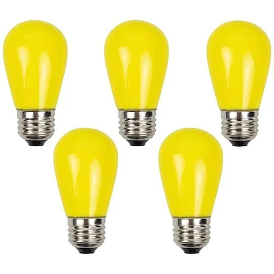 Northlight Opaque LED S14 Replacement Bulbs, 25ct. Yellow 10 Northlight Opaque LED S14 Replacement Bulbs, 25ct. Yellow - Image 8