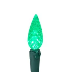Northlight 70ct. LED Faceted C6 Christmas String Lights Green 21 Northlight 70ct. LED Faceted C6 Christmas String Lights Green -Holiday Glow D254079S 4