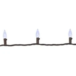 Northlight 70ct. Pure White LED C6 String Lights -Holiday Glow D254081S 15