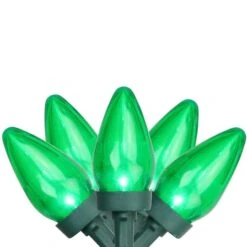 Northlight 25ct. LED C7 Christmas String Lights Green 14 Northlight 25ct. LED C7 Christmas String Lights Green -Holiday Glow D254085S 1 1