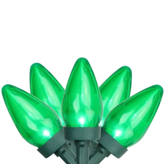 Northlight 25ct. LED C7 Christmas String Lights Green 5 Northlight 25ct. LED C7 Christmas String Lights Green - Image 3