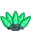 Northlight 25ct. LED C7 Christmas String Lights Green -Holiday Glow D254085S 1