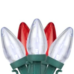 Northlight 25ct. LED C7 Christmas String Lights Red/White 18 Northlight 25ct. LED C7 Christmas String Lights Red/White -Holiday Glow D254092S 1 1