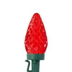 Northlight 100ct. Faceted LED C9 Christmas String Lights Red/Pure White 20 Northlight 100ct. Faceted LED C9 Christmas String Lights Red/Pure White -Holiday Glow D254097S 15