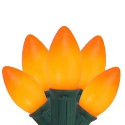 Northlight 25ct. Opaque C9 Christmas String Lights Orange 10 Northlight 25ct. Opaque C9 Christmas String Lights Orange -Holiday Glow D254098S 1 1