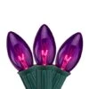 Northlight 25ct. C9 Christmas String Lights With Green Wire Purple 1 Northlight 25ct. C9 Christmas String Lights With Green Wire Purple -Holiday Glow D254100S 1
