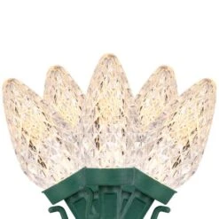 Northlight 100ct. Faceted LED C9 Christmas String Lights Warm White -Holiday Glow D254101S 11
