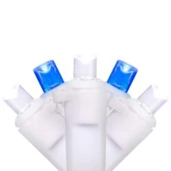 Northlight 50ct. LED Wide Angle Christmas String Lights With White Wire Blue/White 18 Northlight 50ct. LED Wide Angle Christmas String Lights With White Wire Blue/White -Holiday Glow D254109S 1 1