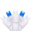 Northlight 50ct. LED Wide Angle Christmas String Lights With White Wire Blue/White -Holiday Glow D254109S 1
