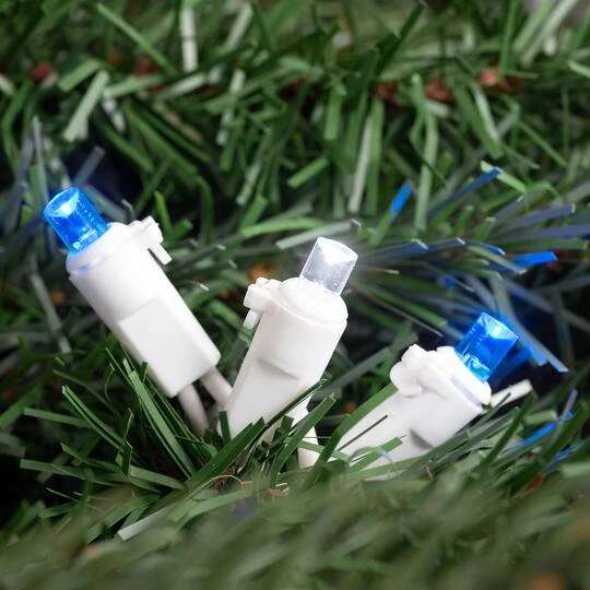Northlight 50ct. LED Wide Angle Christmas String Lights With White Wire Blue/White 12 Northlight 50ct. LED Wide Angle Christmas String Lights With White Wire Blue/White - Image 10