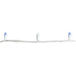 Northlight 50ct. LED Wide Angle Christmas String Lights With White Wire Blue/White 29 Northlight 50ct. LED Wide Angle Christmas String Lights With White Wire Blue/White -Holiday Glow D254109S 16