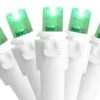 Northlight 50ct. LED Wide Angle Christmas String Lights With White Wire Green