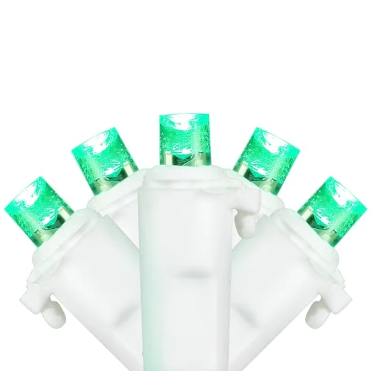 Northlight 50ct. LED Wide Angle Christmas String Lights With White Wire Green 7 Northlight 50ct. LED Wide Angle Christmas String Lights With White Wire Green - Image 5