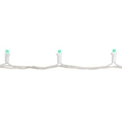 Northlight 50ct. LED Wide Angle Christmas String Lights With White Wire Green 19 Northlight 50ct. LED Wide Angle Christmas String Lights With White Wire Green -Holiday Glow D254113S 15