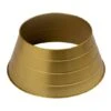 Glitzhome® 22" Gold Metal Tree Collar 2 Glitzhome® 22" Gold Metal Tree Collar -Holiday Glow D254132S 1