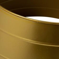 Glitzhome® 22" Gold Metal Tree Collar 13 Glitzhome® 22" Gold Metal Tree Collar -Holiday Glow D254132S 3