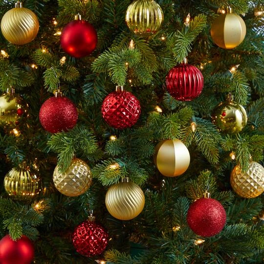 101ct. 2" Red & Gold Shatterproof Ball Ornaments 7 101ct. 2" Red & Gold Shatterproof Ball Ornaments - Image 5