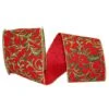 JAM Paper 4" X 10yd. Wired Holiday Ribbon -Holiday Glow D340989S 1
