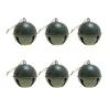 Haute Decor 6ct. 3.5" Green Jingle Bell Ornaments 2 Haute Decor 6ct. 3.5" Green Jingle Bell Ornaments -Holiday Glow D348958S 1