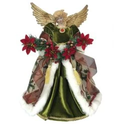 Santa's Workshop 16" Poinsettia Angel Tree Topper