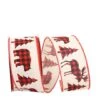 Reliant 2.5" X 20yd. Holiday Cut Out Buffalo Plaid Wired Ribbon 1 Reliant 2.5" X 20yd. Holiday Cut Out Buffalo Plaid Wired Ribbon -Holiday Glow D376707S 1