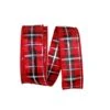 Reliant 1.5" X 20yd. Lauren Metallic Check Wired Ribbon -Holiday Glow D376766S 1