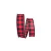 Reliant 1.5" X 20yd. Hearty Buffalo Plaid Wired Ribbon 2 Reliant 1.5" X 20yd. Hearty Buffalo Plaid Wired Ribbon -Holiday Glow D376775S 1