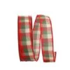 Reliant 1.5" X 50yd. Holiday Check Value Wired Ribbon -Holiday Glow D376793S 1