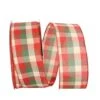 Reliant 2.5" X 50yd. Holiday Check Value Wired Ribbon 1 Reliant 2.5" X 50yd. Holiday Check Value Wired Ribbon -Holiday Glow D376795S 1