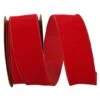 JAM Paper 2.5" X 25yd. Velvet Wired Heavy Commercial Ribbon Red 2 JAM Paper 2.5" X 25yd. Velvet Wired Heavy Commercial Ribbon Red -Holiday Glow D376829S 1