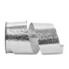 JAM Paper 1.875" X 25yd. Metallic Cracked Ice Ribbon Silver 2 JAM Paper 1.875" X 25yd. Metallic Cracked Ice Ribbon Silver -Holiday Glow D377810S 1