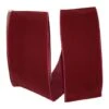 JAM Paper 2.5" X 50yd. Velvet Wired Value Ribbon Burgundy 1 JAM Paper 2.5" X 50yd. Velvet Wired Value Ribbon Burgundy -Holiday Glow D378308S 1