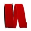 JAM Paper 2.5" X 50yd. Velvet Wired Value Ribbon Red 2 JAM Paper 2.5" X 50yd. Velvet Wired Value Ribbon Red -Holiday Glow D378316S 1