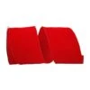 Reliant 6" X 50yd. Velvet Wired Value Ribbon Red -Holiday Glow D378319S 1