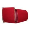 Reliant 6" X 50yd. Velvet Wired Value Ribbon Scarlet/Gold -Holiday Glow D378339S 1