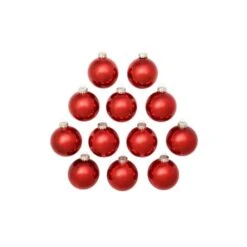 Whitehurst 12ct. 2.75" Shiny Glass Ball Ornaments Red Shiny 8 Whitehurst 12ct. 2.75" Shiny Glass Ball Ornaments Red Shiny -Holiday Glow D384946S 12