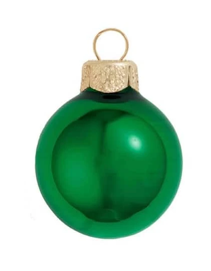 Whitehurst 28ct. 2" Shiny Glass Ball Ornaments Green 3 Whitehurst 28ct. 2" Shiny Glass Ball Ornaments Green