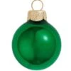 Whitehurst 6ct. 4" Shiny Glass Ball Ornaments Green Shiny -Holiday Glow D384958S 1