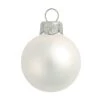 Whitehurst 2ct. 6" Matte Glass Ball Christmas Ornament Silver Matte -Holiday Glow D384975S 1