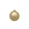 Whitehurst 12ct. 2.75" Matte Glass Ball Ornaments Gold Matte -Holiday Glow D384982S 11